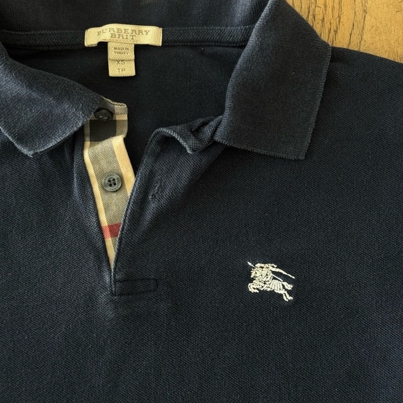 Burberry Brit Embroidered Nova Check Placket Short Sleeve Polo  3459133 Size XS - Picture 7 of 11